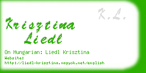 krisztina liedl business card